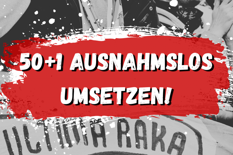 50+1 ausnahmslos umsetzen!