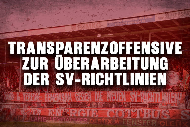 Transparenzoffensive zur Überarbeitung der SV-Richtlinien