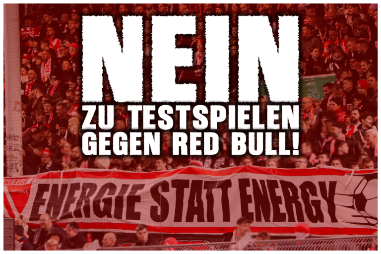 Nein zu Testspielen gegen Red Bull!